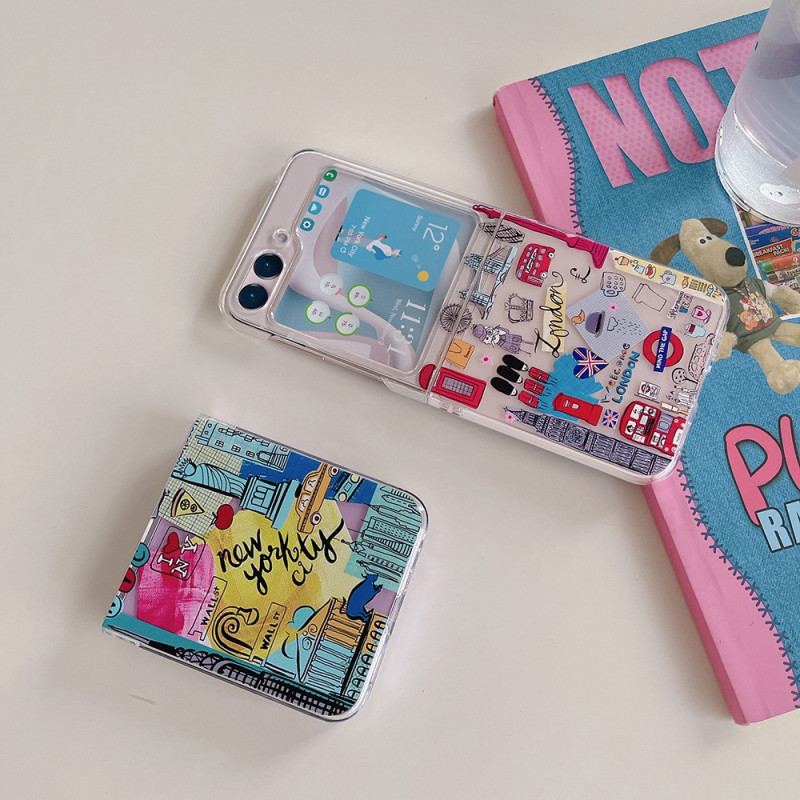 Coque Samsung Galaxy Z Flip 5 Transparente Paris