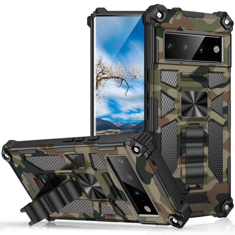 Coque Google Pixel 6 Pro Camouflage Support Amovible