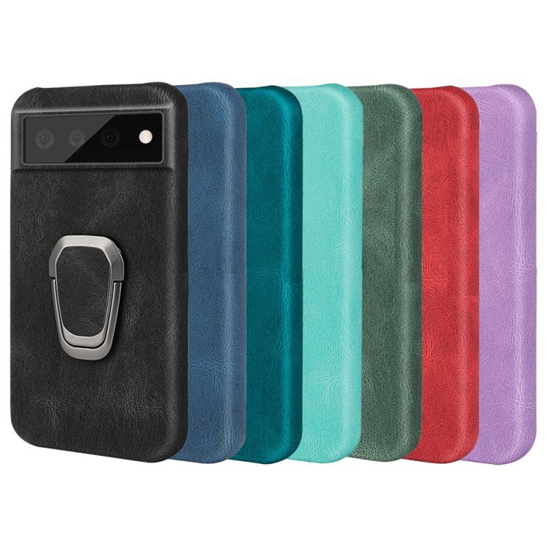 Coque Google Pixel 6 Pro Effet Cuir Élégance Anneau-Support New Colors