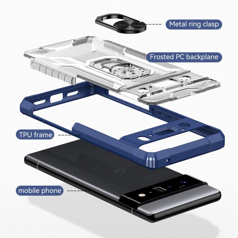 Coque Google Pixel 6 Pro Rugged Shield Anneau Support