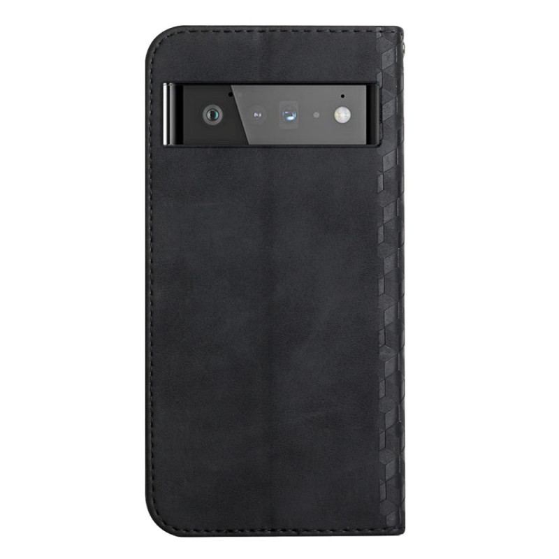 Flip Cover Google Pixel 6 Pro Effet Cuir Géo