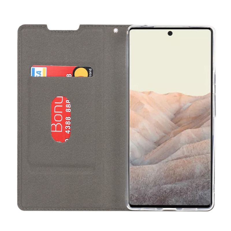 Flip Cover Google Pixel 6 Pro Finesse à Lanière