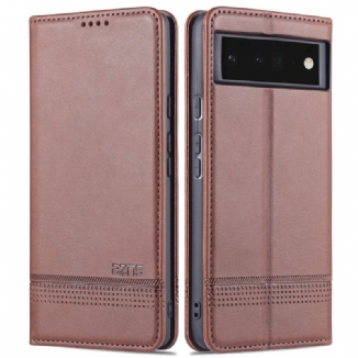 Flip Cover Google Pixel 6 Pro Style Cuir AZNS