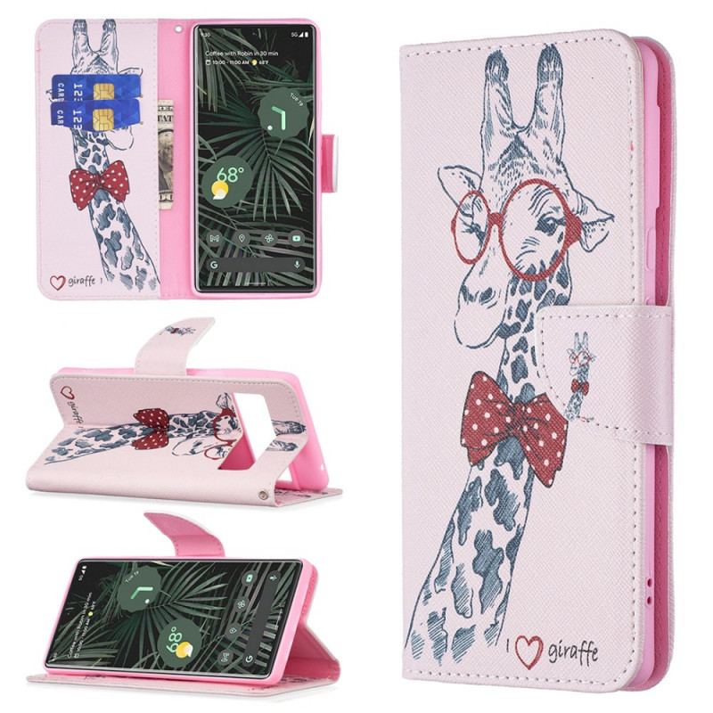 Housse Google Pixel 6 Pro Girafe Intello