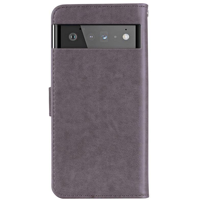 Housse Google Pixel 6 Pro Hibou Mandala et Breloque