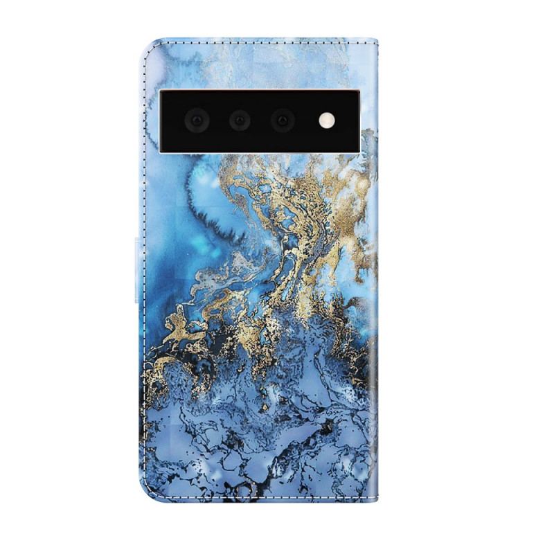 Housse Google Pixel 6 Pro Light Spot Marbre Design avec Lanière