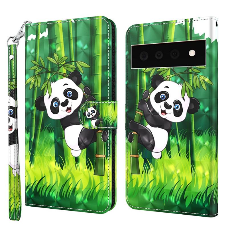 Housse Google Pixel 6 Pro Panda et Bambou