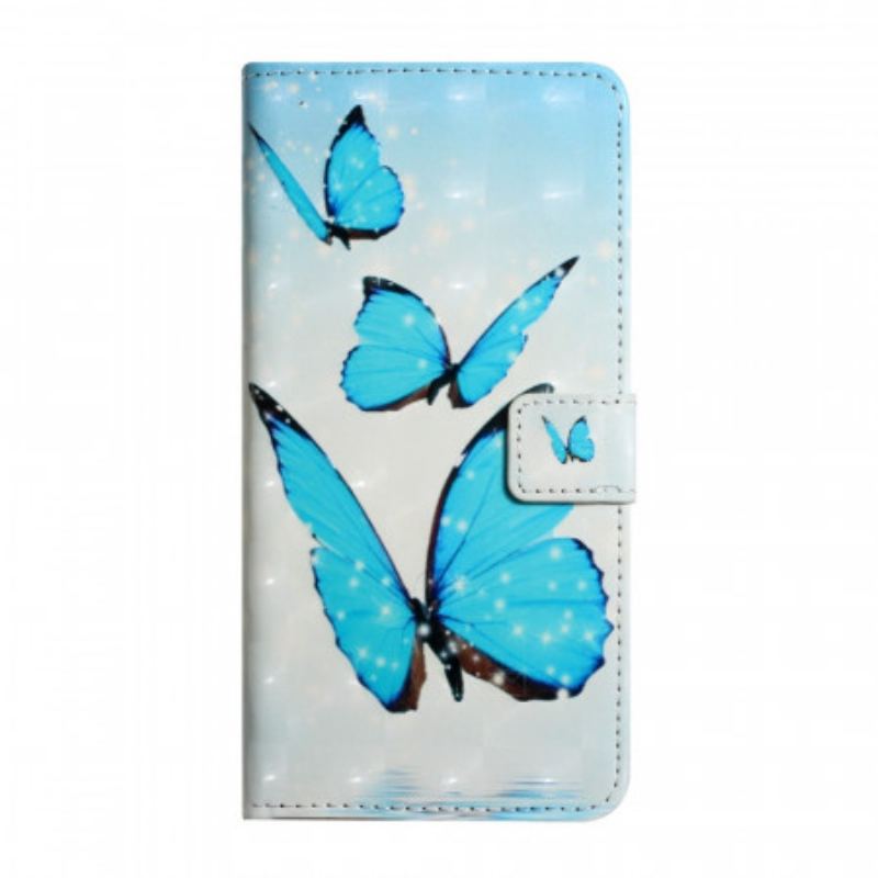 Housse Google Pixel 6 Pro Papillons Bleus Volants