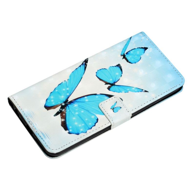 Housse Google Pixel 6 Pro Papillons Bleus Volants