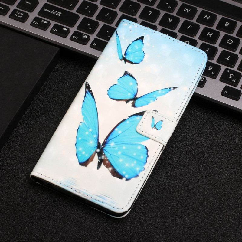 Housse Google Pixel 6 Pro Papillons Bleus Volants