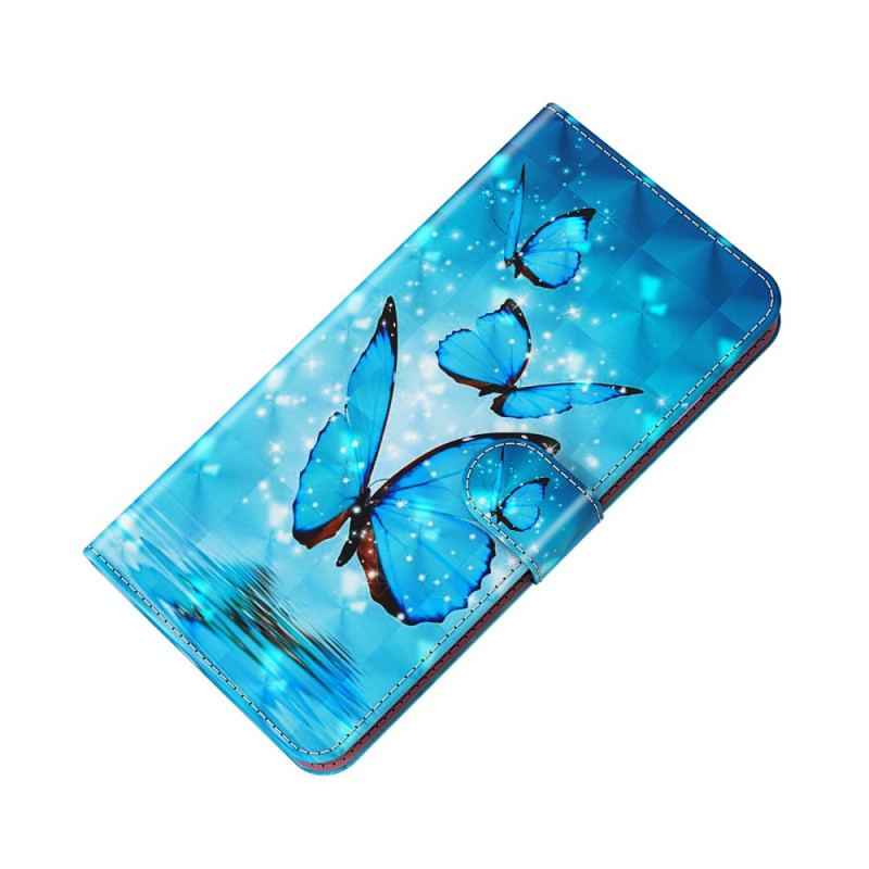 Housse Google Pixel 6 Pro Papillons Bleus Volants