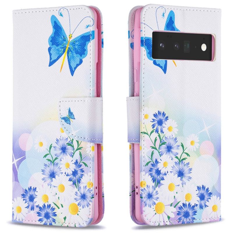 Housse Google Pixel 6 Pro Papillons Peints