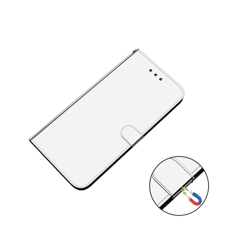 Housse Google Pixel 6 Pro Simili Cuir Couverture Miroir