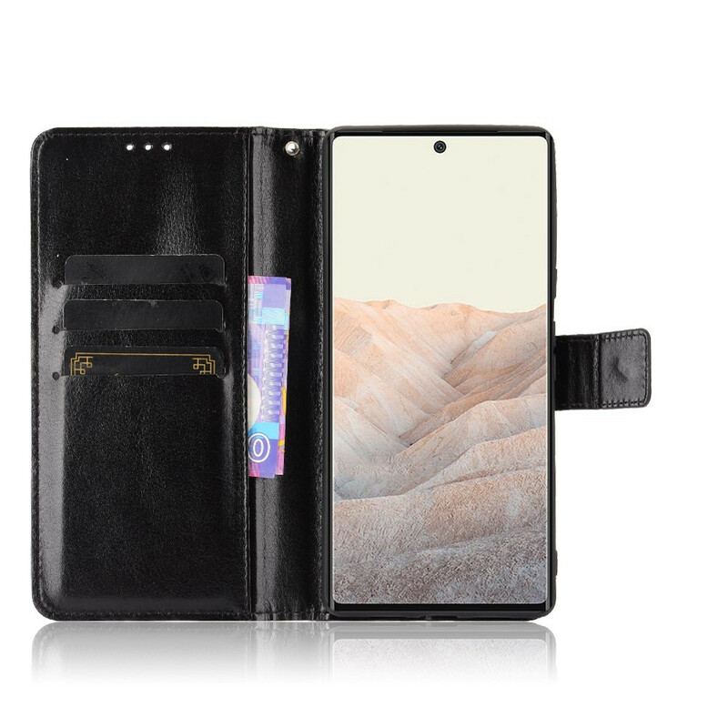 Housse Google Pixel 6 Pro Simili Cuir Flashy