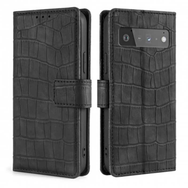 Housse Google Pixel 6 Pro Skin-Touch Crocodile