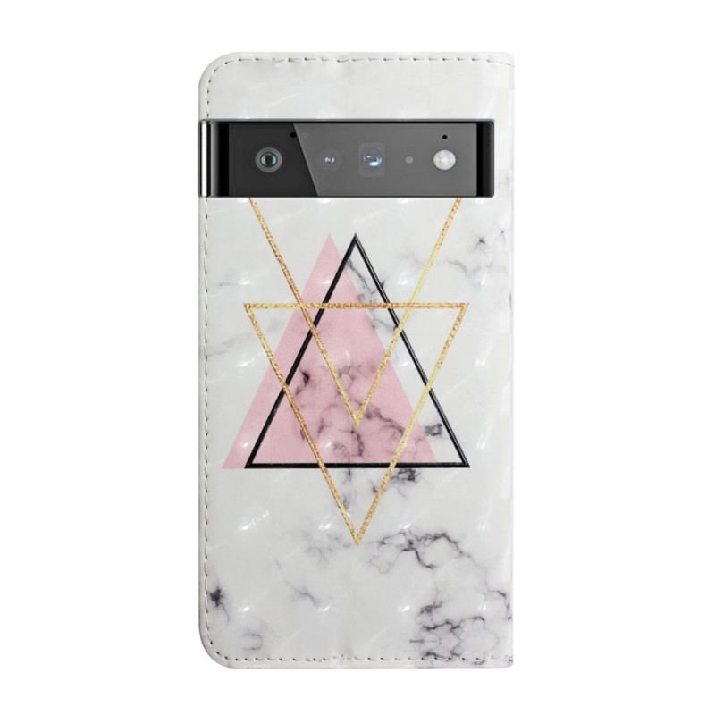 Housse Google Pixel 6 Pro Triangle en paillettes