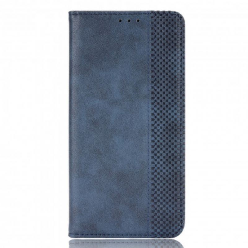 Flip Cover Vivo X60 Effet Cuir Vintage Stylisé