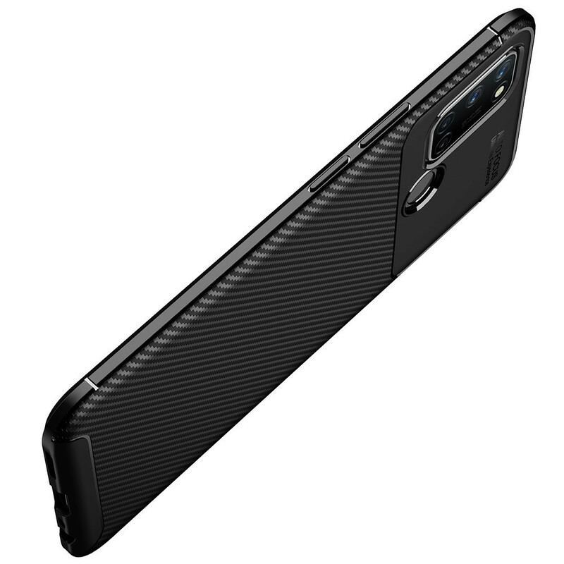 Coque Realme 7i Flexible Texture Fibre Carbone