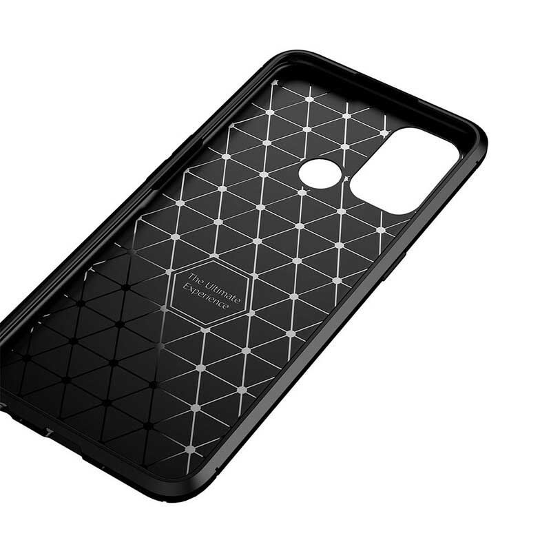 Coque Realme 7i Flexible Texture Fibre Carbone