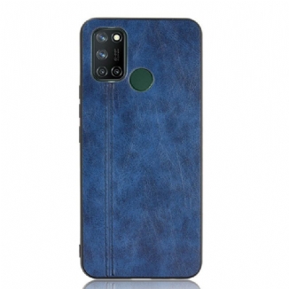 Coque Realme 7i Style Cuir Coutures