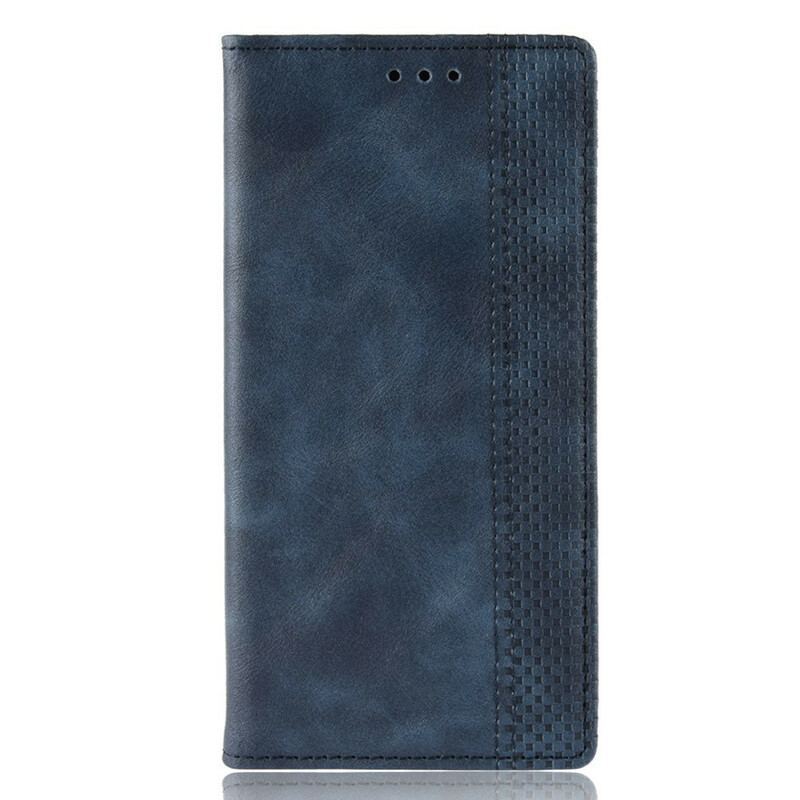 Flip Cover Realme 7i Effet Cuir Vintage Stylisé