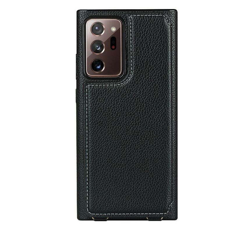 Coque Samsung Galaxy Note 20 Ultra Cuir Litchi Porte-Cartes Support