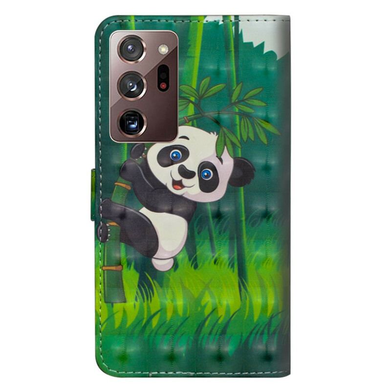 Housse Samsung Galaxy Note 20 Ultra Panda et Bambou