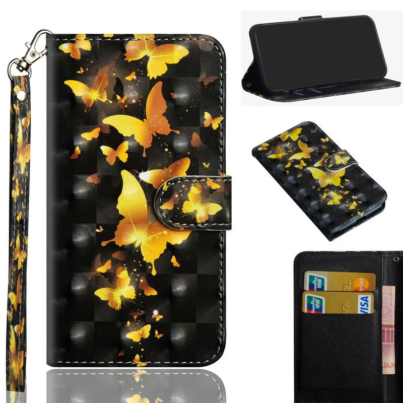 Housse Samsung Galaxy Note 20 Ultra Papillons Jaunes