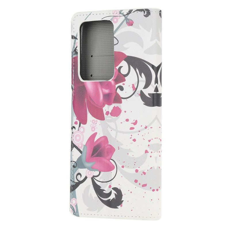 Housse Samsung Galaxy Note 20 Ultra Tropical Flowers