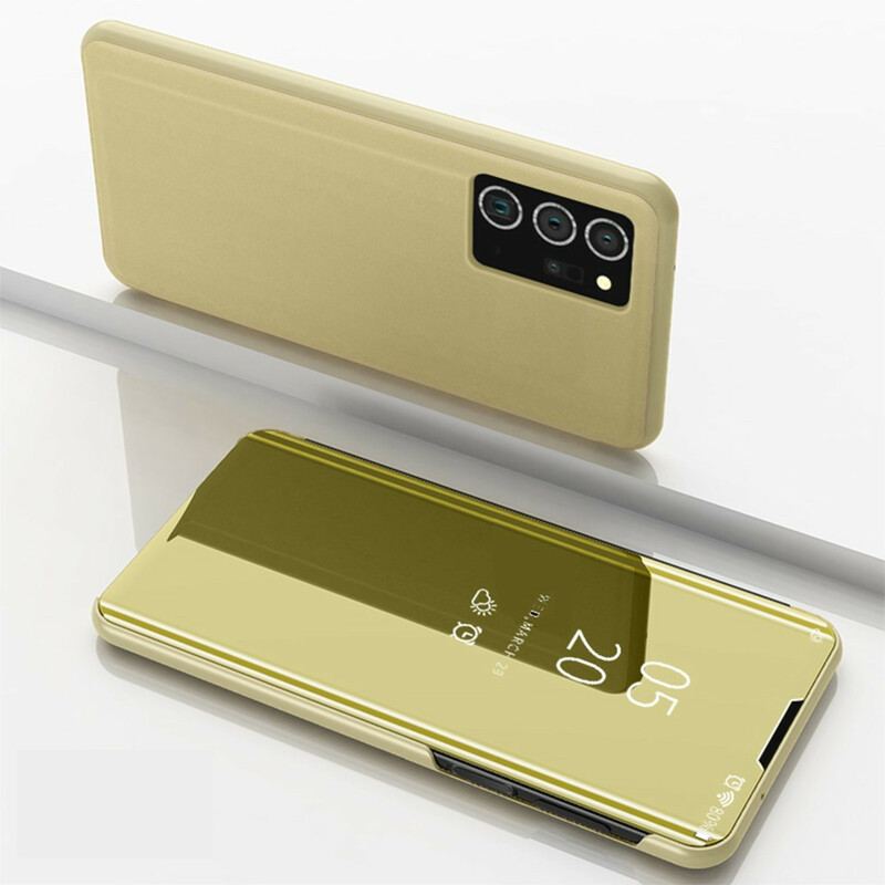 View Cover Samsung Galaxy Note 20 Ultra Miroir et Simili Cuir