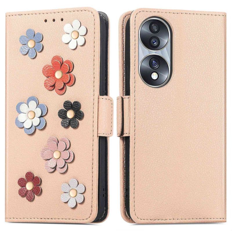 Housse Honor 70 Fleurs 3D