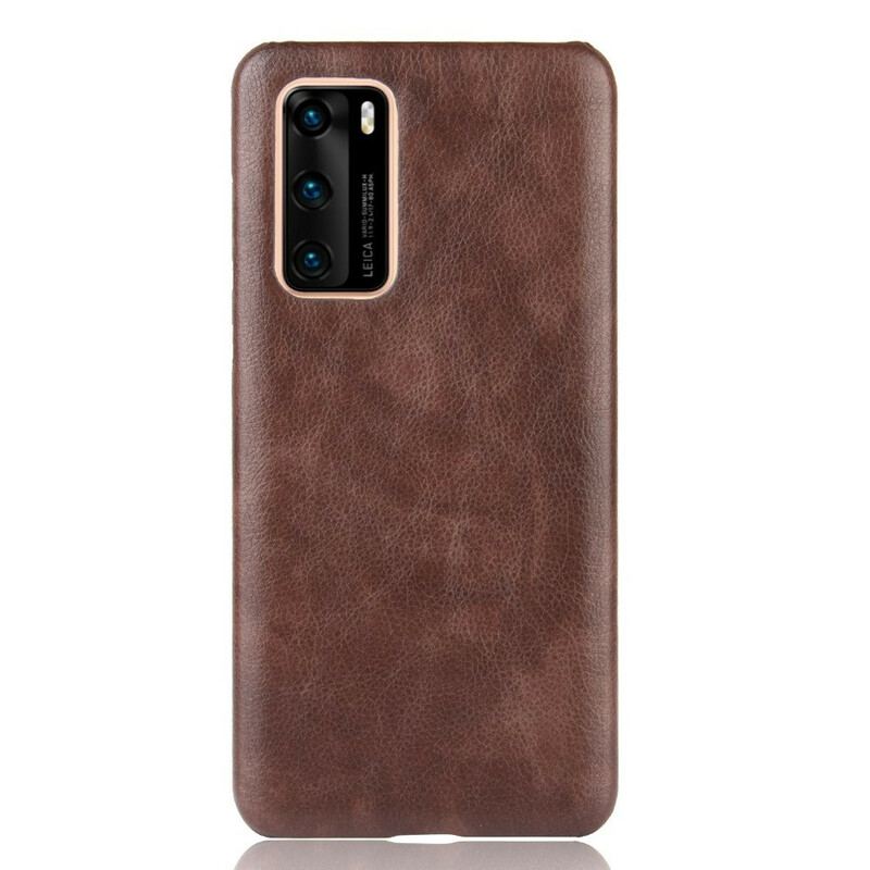 Coque Huawei P40 Effet Cuir Litchi Performance