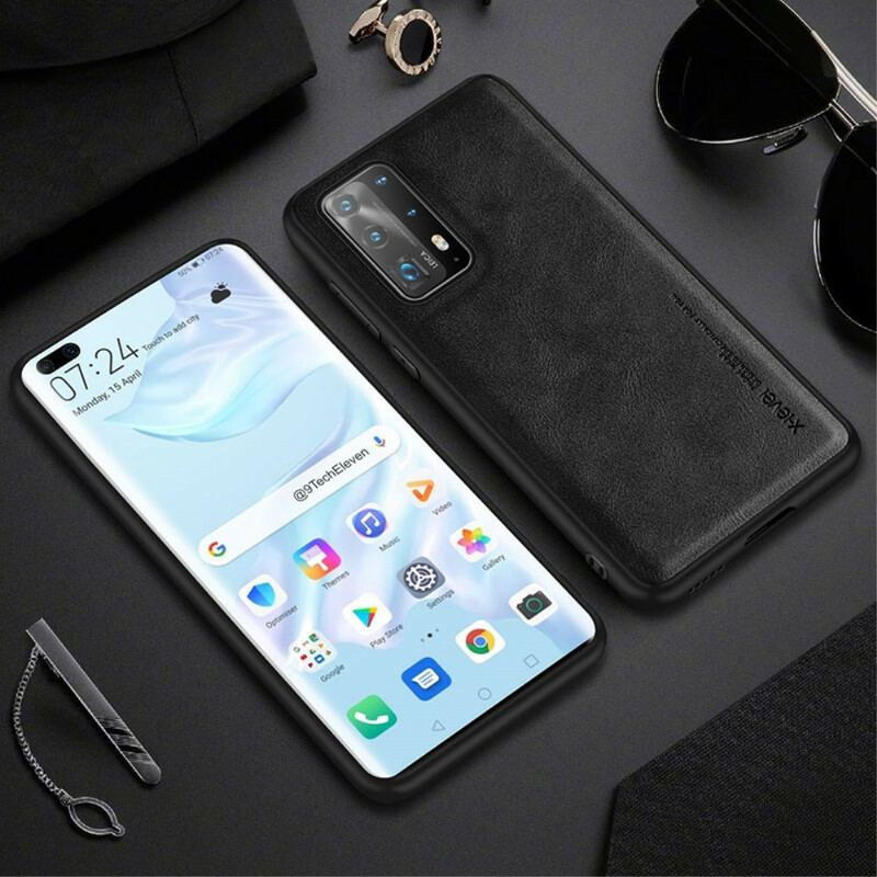 Coque Huawei P40 Effet Cuir Vintage