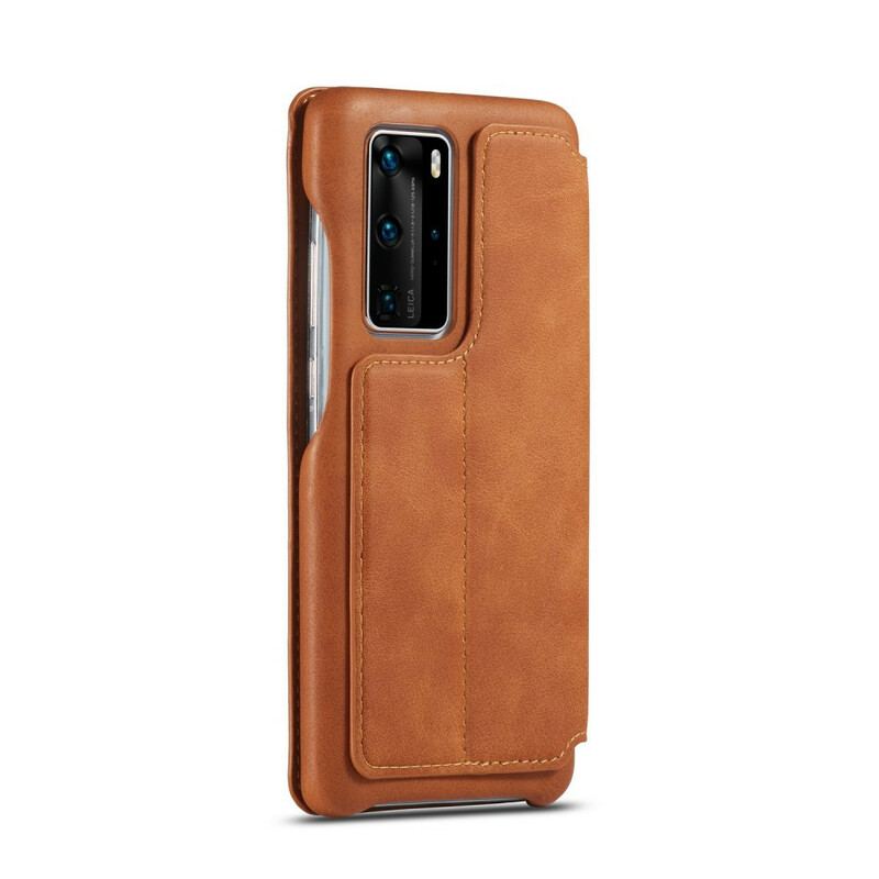 Flip Cover Huawei P40 LC.IMEEKE Effet Cuir