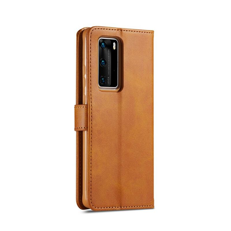 Housse Huawei P40 LC.IMEEKE Effet Cuir