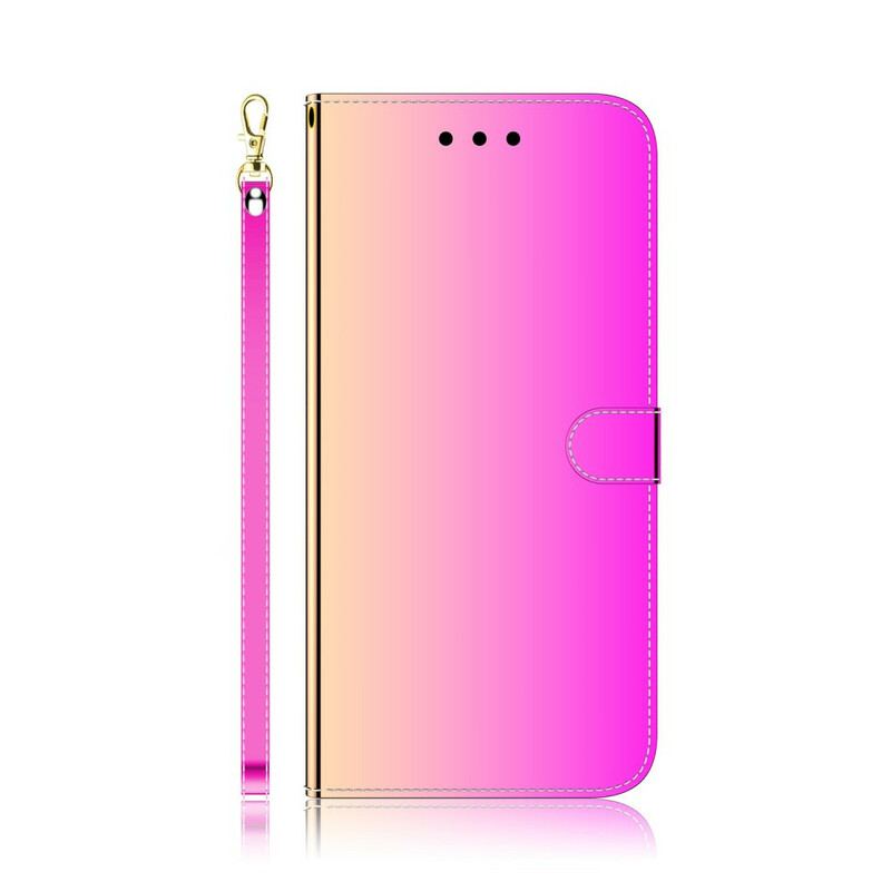 Housse Huawei P40 Simili Cuir Couverture MIroir