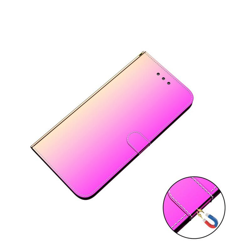 Housse Huawei P40 Simili Cuir Couverture MIroir