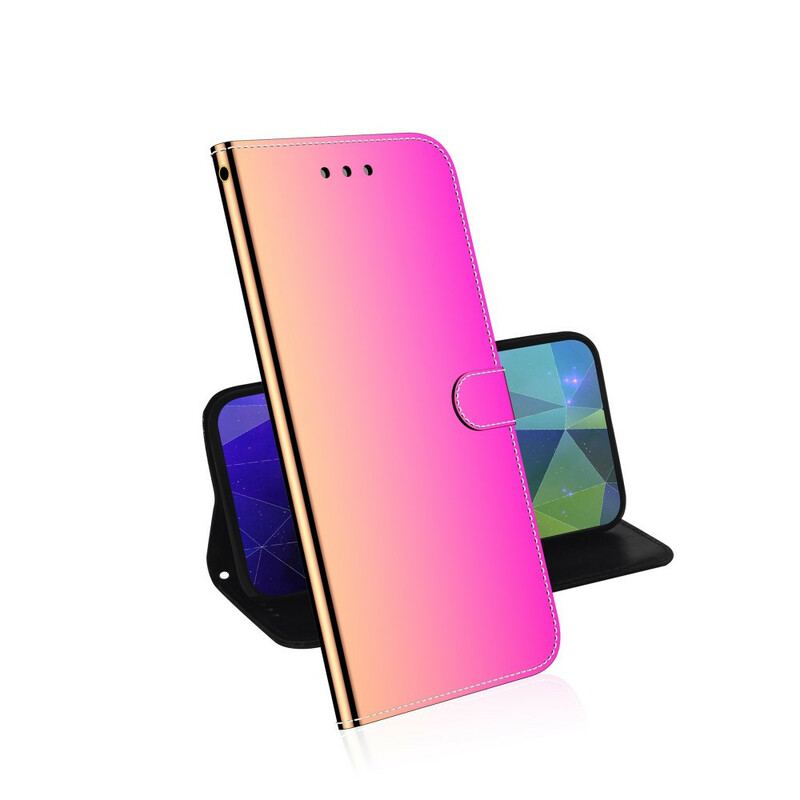 Housse Huawei P40 Simili Cuir Couverture MIroir