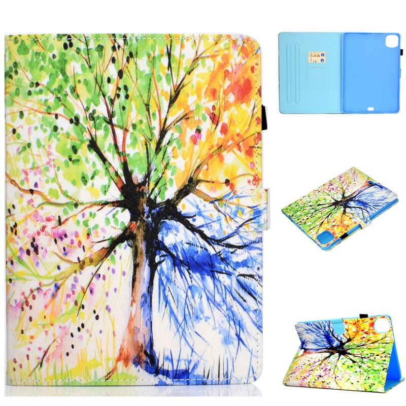 Housse iPad Air (2022) (2020) / Pro 11" Arbre Aquarelle