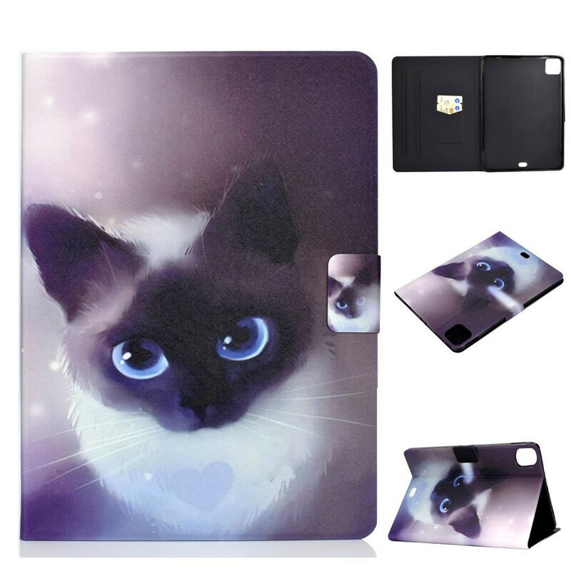 Housse iPad Air (2022) (2020) / Pro 11" Chat aux Yeux Bleus