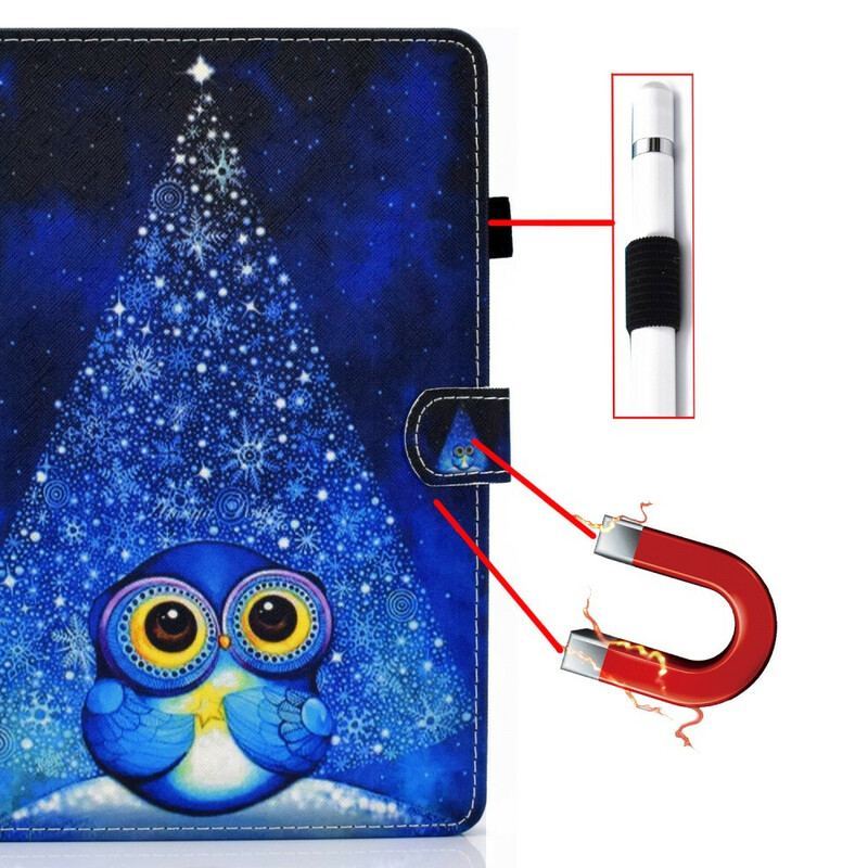 Housse iPad Air (2022) (2020) / Pro 11" Hibou Bleu