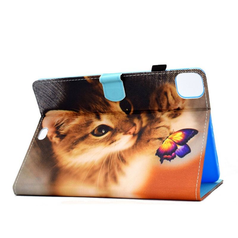 Housse iPad Air (2022) (2020) / Pro 11" Mon Chaton et Papillon