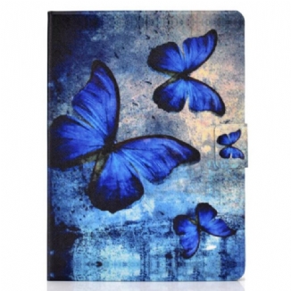 Housse iPad Air (2022) (2020) / Pro 11" Papillons Bleus