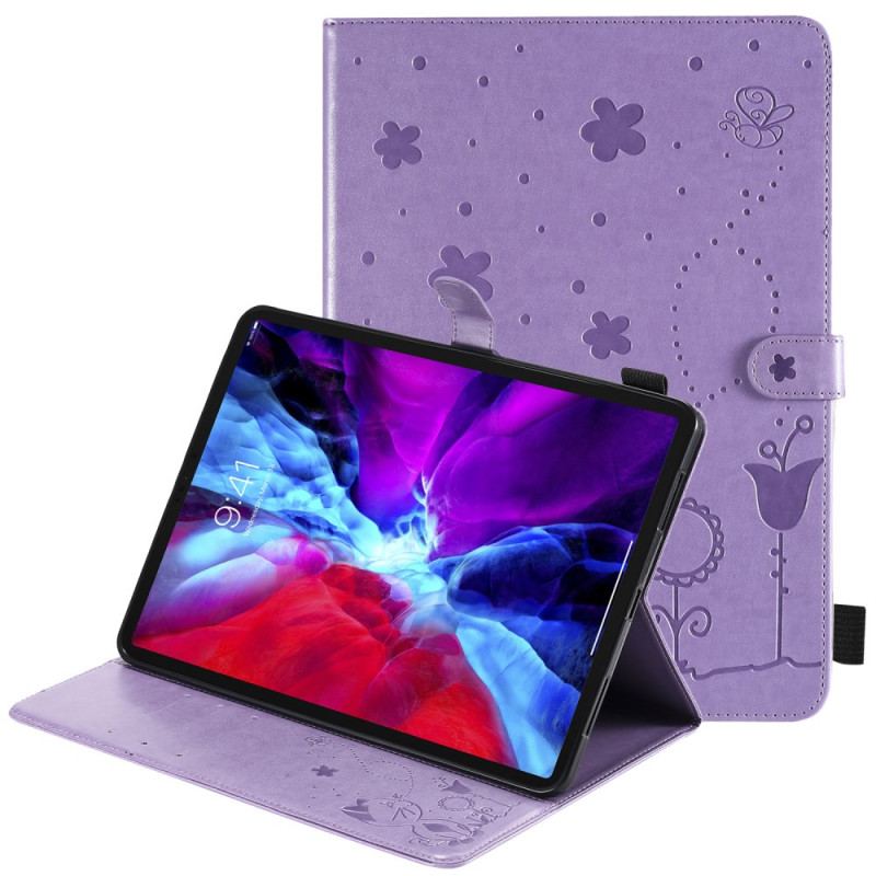 Housse iPad Pro 11" / Air (2022) (2020) Chat et Abeilles