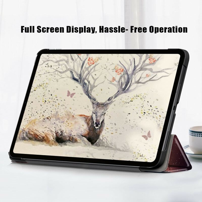 Smart Case iPad Air (2022) (2020) Hiboux Fun Forêt