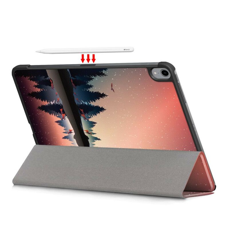 Smart Case iPad Air (2022) (2020) Hiboux Fun Forêt