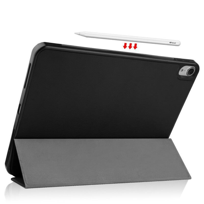 Smart Case iPad Air (2022) (2020) Style Cuir Litchi Porte-Stylet