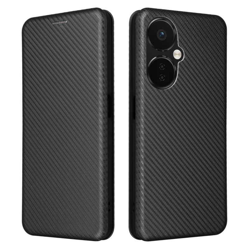 Flip Cover OnePlus Nord CE 3 Lite 5G Texture Fibre Carbone