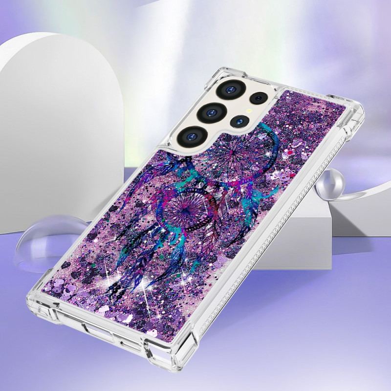 Coque Samsung Galaxy S24 Ultra 5G Paillettes Attrape Rêves