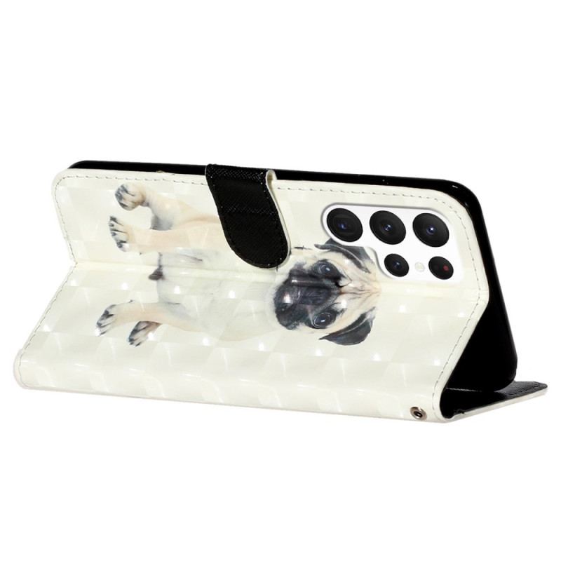 Housse Samsung Galaxy S24 Ultra 5G Chien à lanière